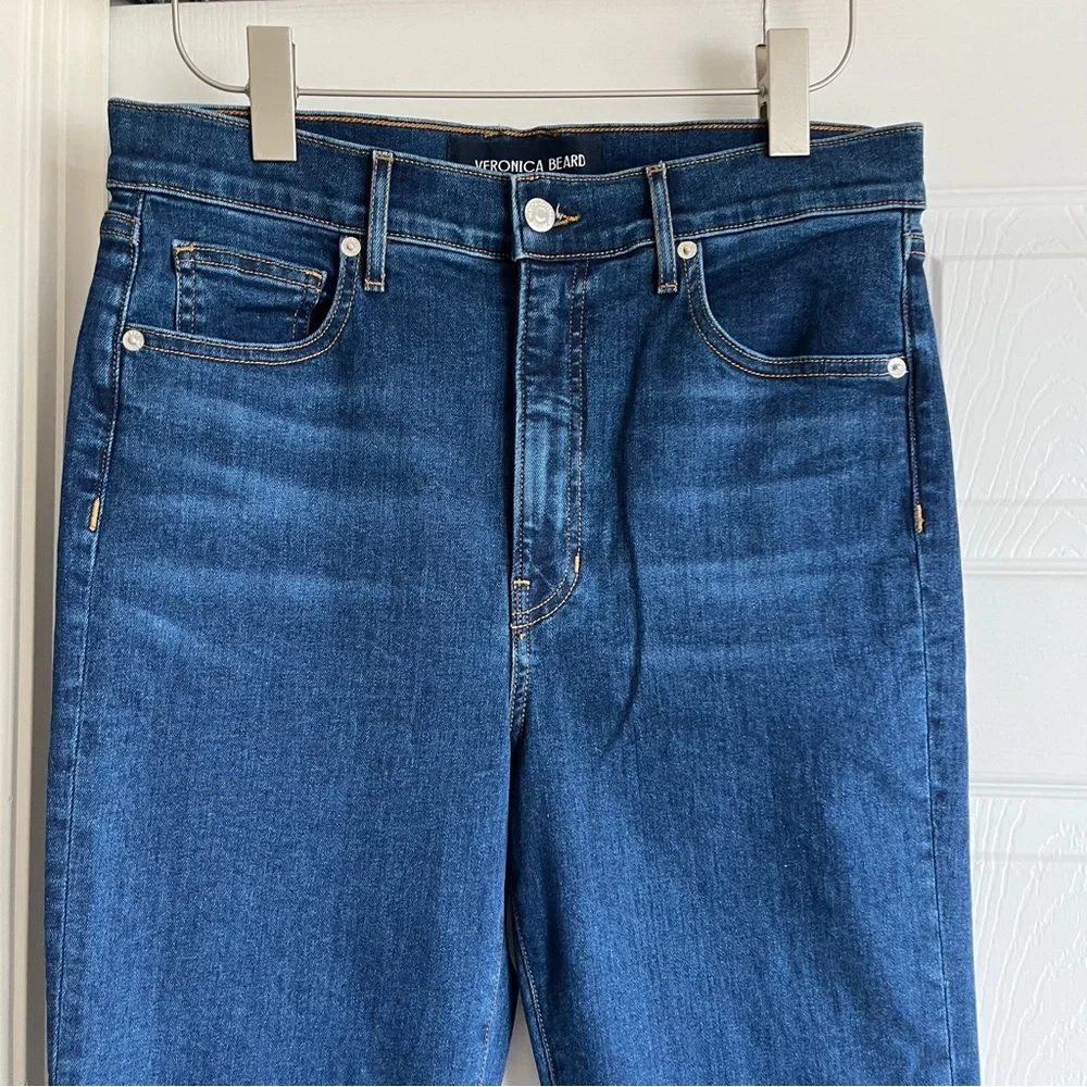NWT Veronica Beard Carson Ankle Kick Flare in Bright blue size 31